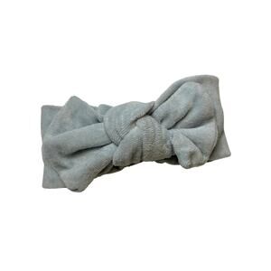 Kate Quinn Organic Velour Blue Knotted Headband 6-12M